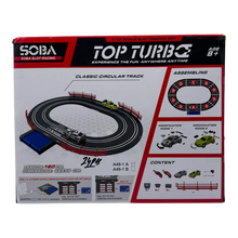 Top Turbo 1:43 Scale Slot Racing Set with 2 Cars & Dual Track | Electric Racing Track Toy