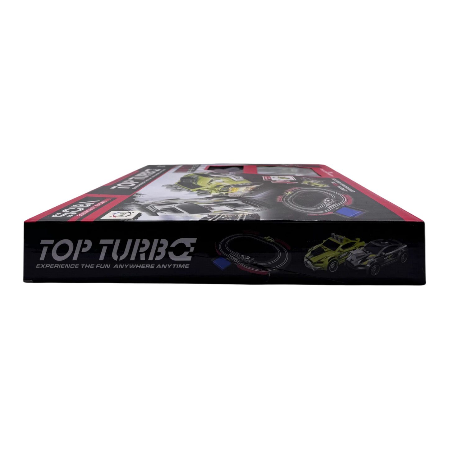 Top Turbo 1:43 Scale Slot Racing Set with 2 Cars & Dual Track | Electric Racing Track Toy