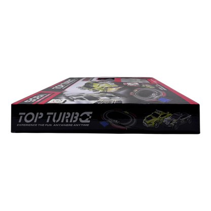 Top Turbo 1:43 Scale Slot Racing Set with 2 Cars & Dual Track | Electric Racing Track Toy