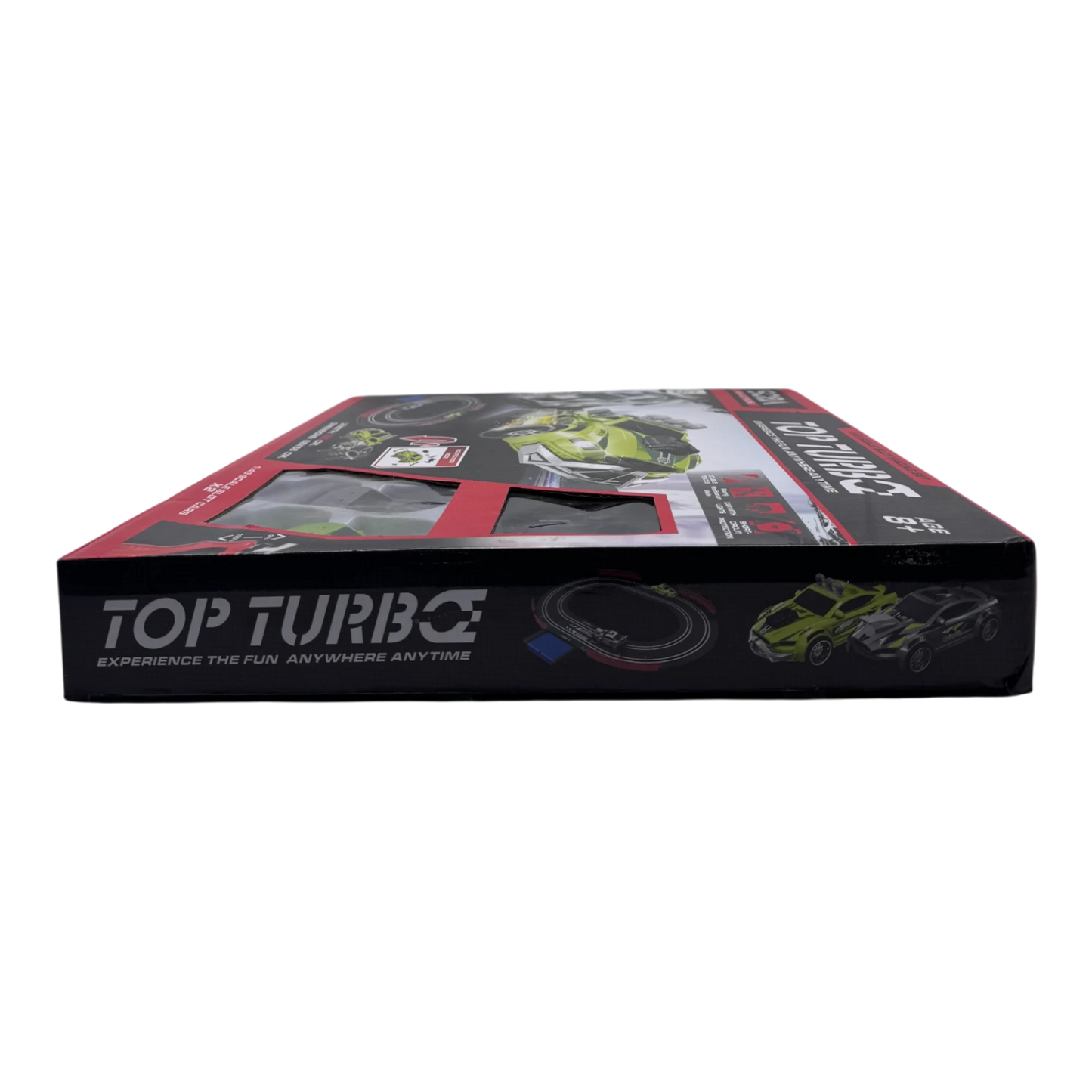 Top Turbo 1:43 Scale Slot Racing Set with 2 Cars & Dual Track | Electric Racing Track Toy