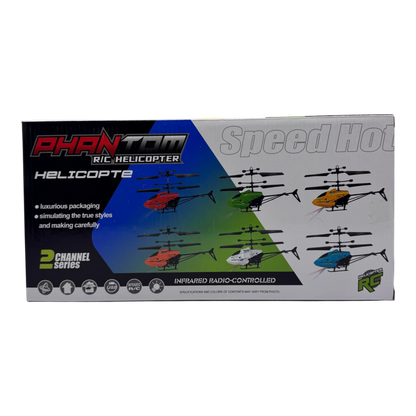 Phantom RC Helicopter 2 Channel Remote Control Helicopter with USB Charging