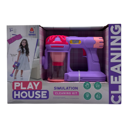 PlayHouse Simulation Cleaning Kit Toy Vacuum Cleaner for Kids (3+ Ages)