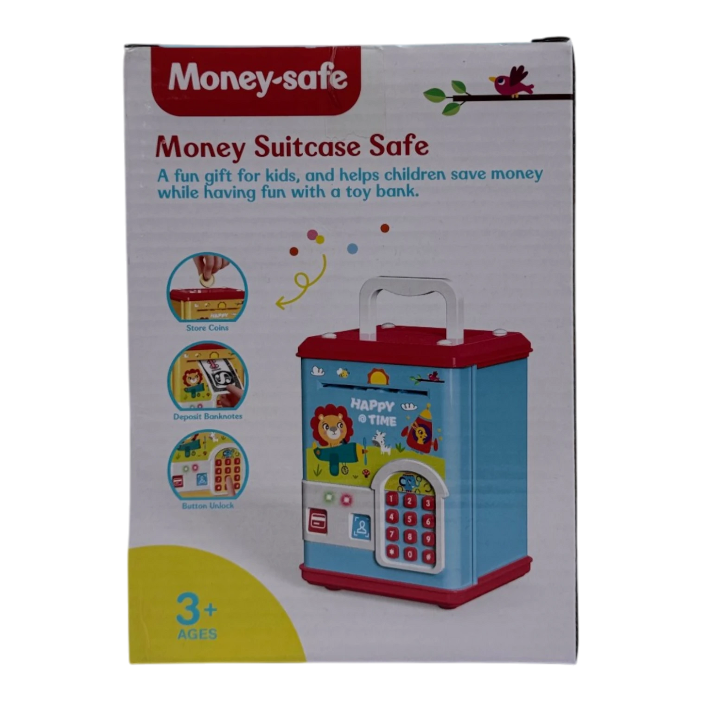 Electronic ATM Money Safe Piggy Bank for Kids – Password & Face Unlock