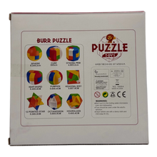 9-Piece 3D Brain Teaser Puzzle Set – Colorful Geometric Logic Toys for Kids