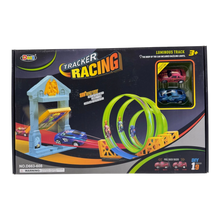 Tracker Racing Luminous Track Set – 360° Loop with Glow-in-the-Dark Stunt Cars