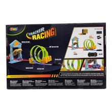 Tracker Racing Luminous Track Set – 360° Loop with Glow-in-the-Dark Stunt Cars