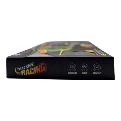 Tracker Racing Luminous Track Set – 360° Loop with Glow-in-the-Dark Stunt Cars