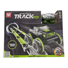 Stunt Rotate DIY Track Car Set – Gear-Wheel Climbing Truck with Changeable Assembly