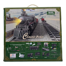 Classic Steam Train Model Set with Tracks – Battery Operated Locomotive Toy