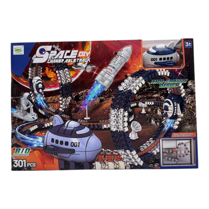 301-Piece Space DIY Changeable Track Set – Anti-Gravity Wall-Mounted Race Track