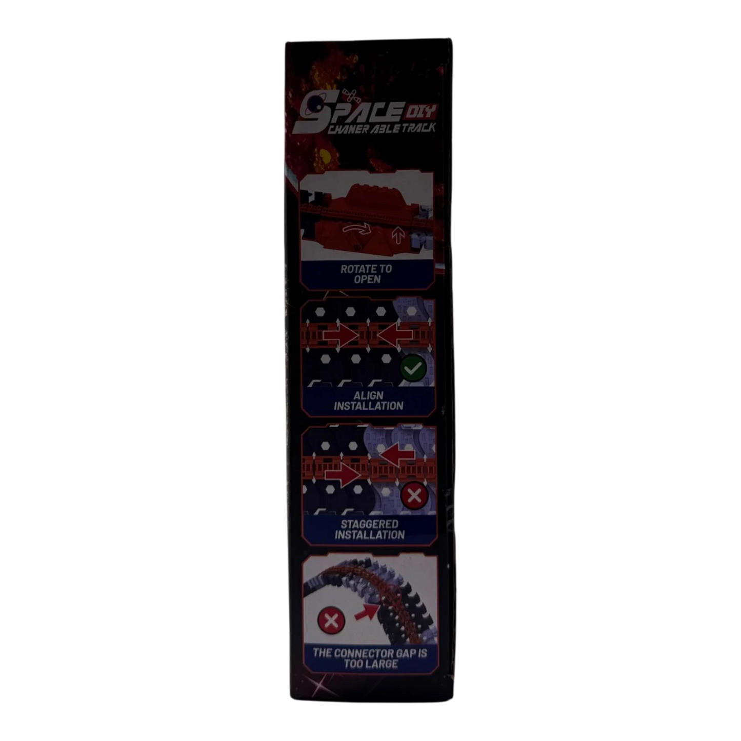 301-Piece Space DIY Changeable Track Set – Anti-Gravity Wall-Mounted Race Track
