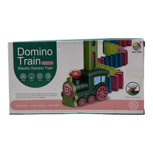 Automatic Electric Domino Train Toy Set – Sound & Light Stacking Locomotive