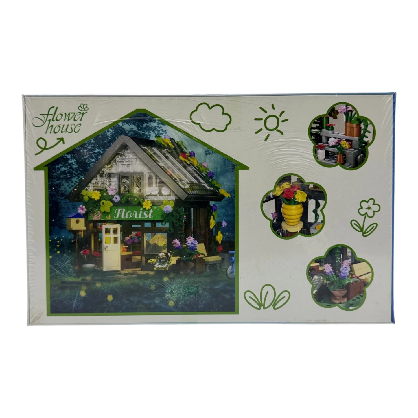 Flower House Florist Building Block Set – 625 Pcs DIY Botanical Shop Kit