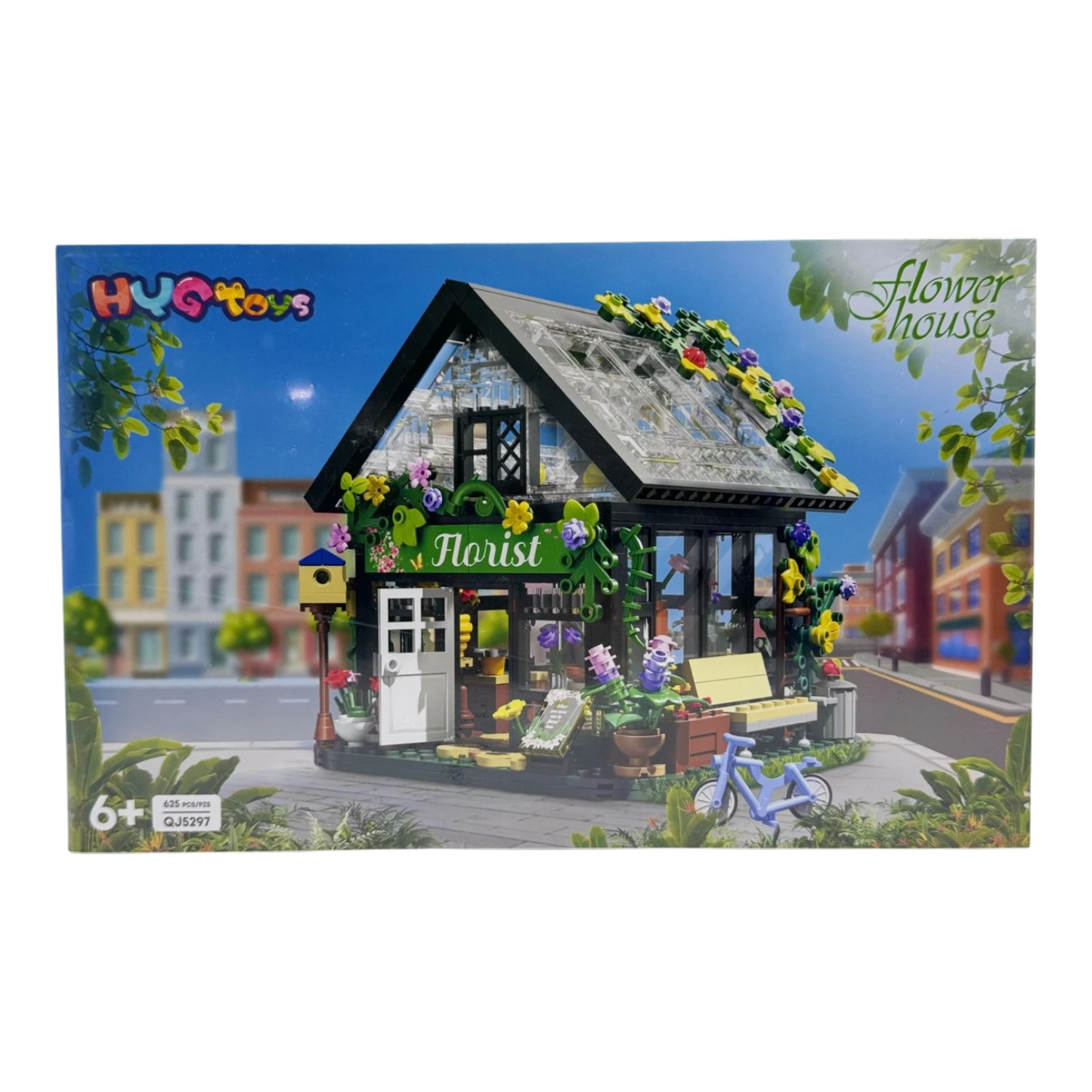 Flower House Florist Building Block Set – 625 Pcs DIY Botanical Shop Kit