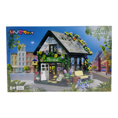 Flower House Florist Building Block Set – 625 Pcs DIY Botanical Shop Kit