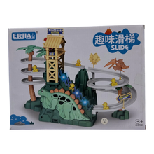 Dinosaur Paradise Electric Duck Slide Toy – Automatic Stair Climbing Toy with Music & Lights