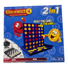 2-in-1 Classic Gameset – Connect 4 Grid & Ludo Board Game Strategy Kit