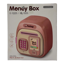 Smart Electronic Money Box with Simulated Fingerprint & Auto-Winding Banknote Slot