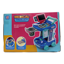 Interactive Medical Trolley Playset – Rolling Doctor Cart with Defibrillator & Accessories
