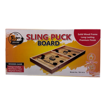 Super Winner Sling Puck Board Game – Fast-Paced Wooden Tabletop Sling Game for All Ages