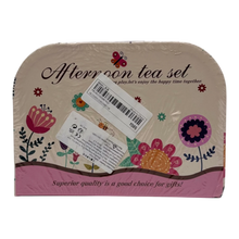 Kids Afternoon Tea Party Playset – 15-Piece Tin Tea Set with Carrying Case