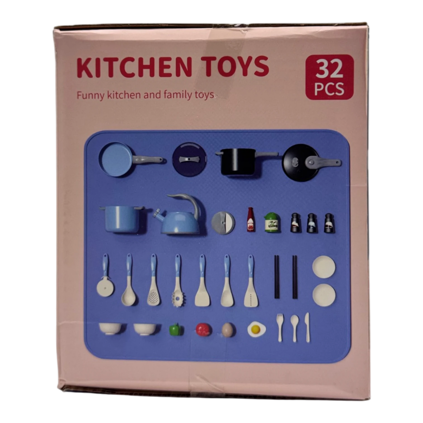 Beiqiduo Kids Kitchen Cookware Set – Realistic Pots, Pans, and Pretend Play Cooking Utensils