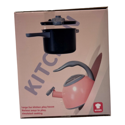 Beiqiduo Kids Kitchen Cookware Set – Realistic Pots, Pans, and Pretend Play Cooking Utensils