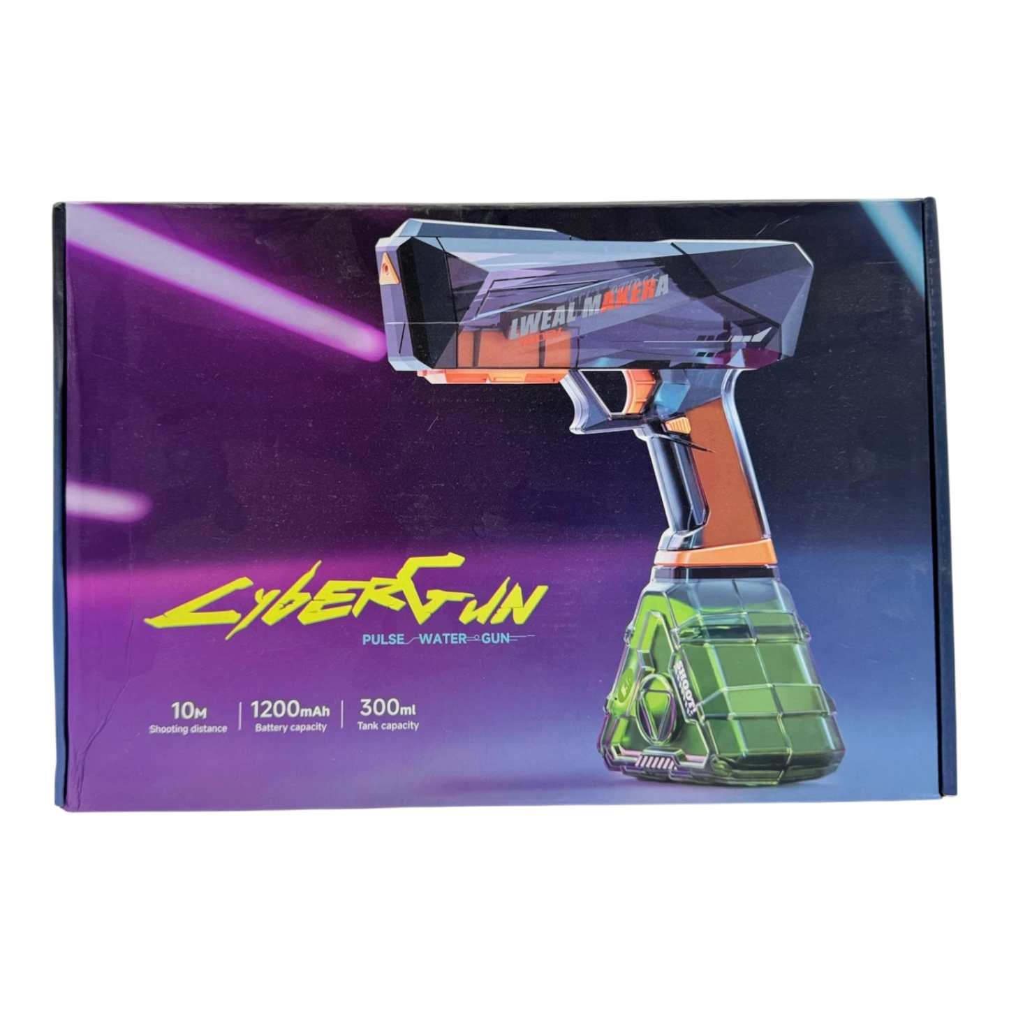 CyberGun Electric Pulse Water Gun Pistol – High-Speed Motorized Blaster with Rechargeable Battery