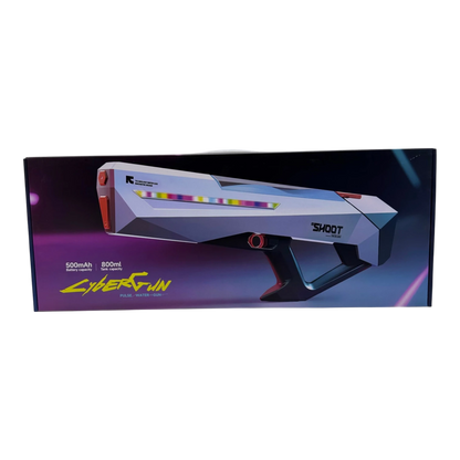 CyberGun Rifle-Style Electric Pulse Water Gun – 800ml High-Capacity Lightning Edition Blaster