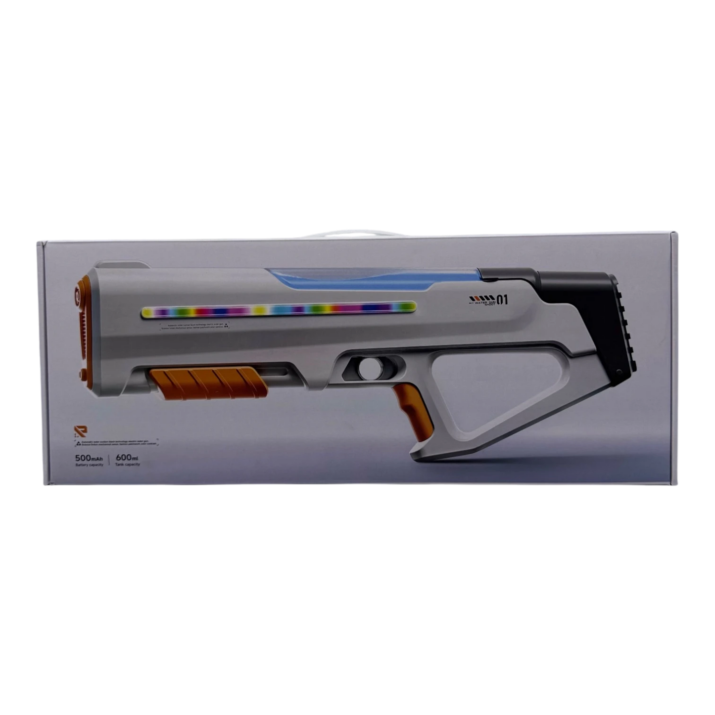 Rifle-Style Electric Pulse Water Gun – 600ml Automatic High-Speed Lightning Blaster