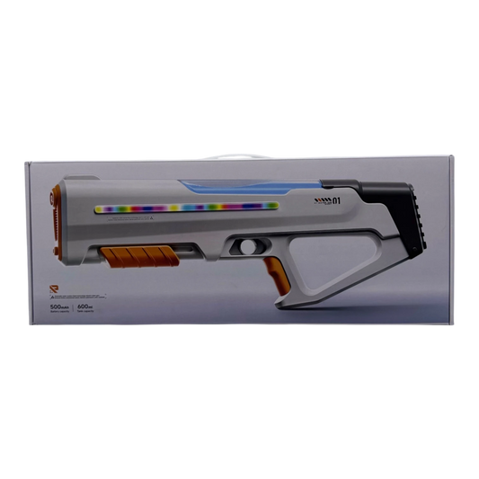 Rifle-Style Electric Pulse Water Gun – 600ml Automatic High-Speed Lightning Blaster