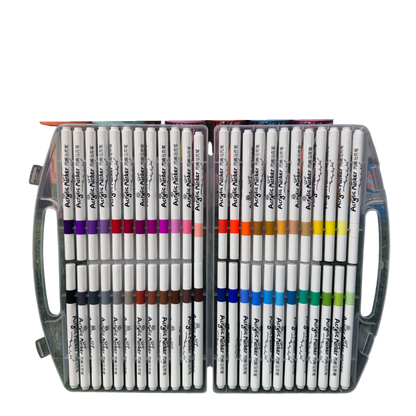 BBM 48-Piece Premium Acrylic Paint Marker Pens Set – Quick-Drying Waterproof Markers for Multi-Surface Arts & Crafts