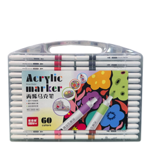 BBM 60-Piece Ultimate Acrylic Paint Marker Pens Set – Quick-Drying Waterproof Markers for Multi-Surface Arts & Crafts