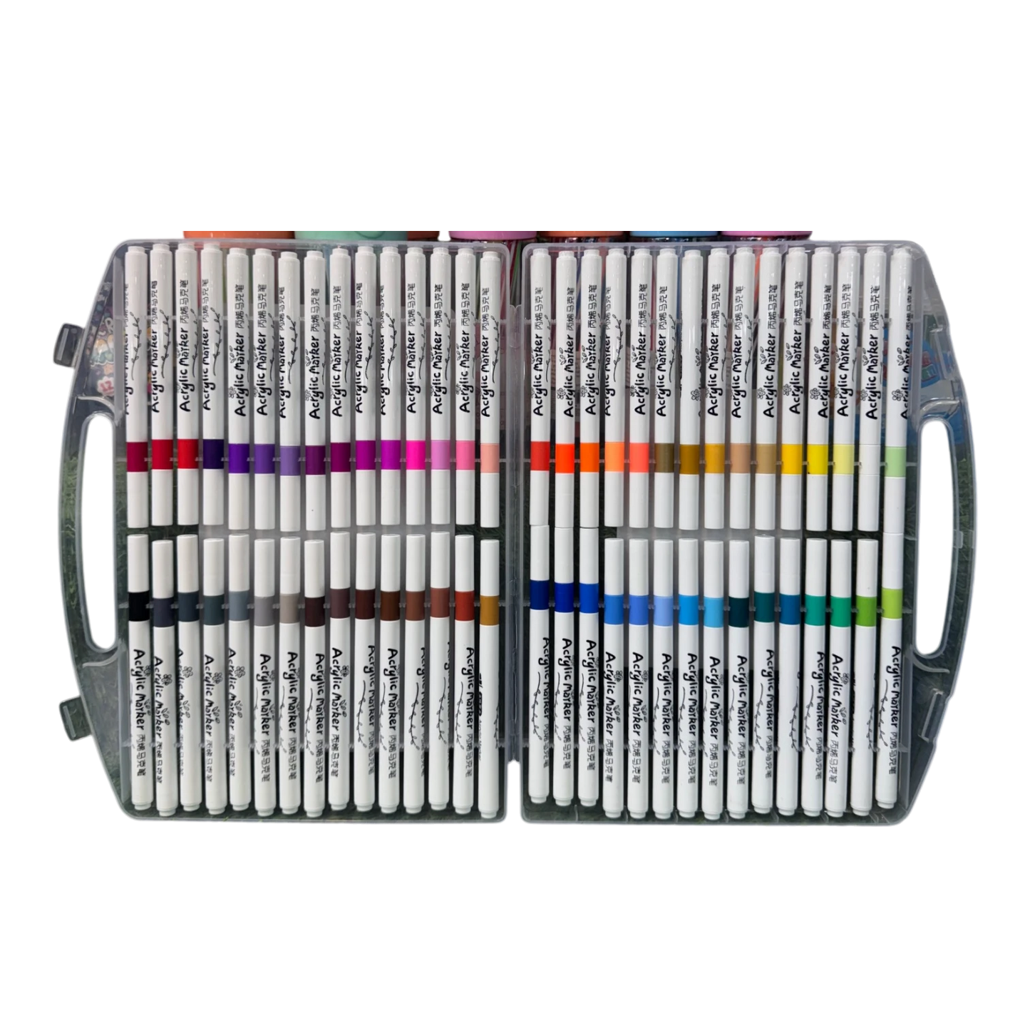 BBM 60-Piece Ultimate Acrylic Paint Marker Pens Set – Quick-Drying Waterproof Markers for Multi-Surface Arts & Crafts