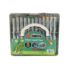Keep Smiling 12-Piece Direct-Liquid Acrylic Paint Marker Set – Soft Nib Waterproof Markers for Multi-Surface Arts & Crafts