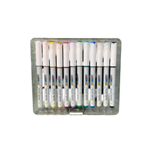 Keep Smiling 12-Piece Direct-Liquid Acrylic Paint Marker Set – Soft Nib Waterproof Markers for Multi-Surface Arts & Crafts
