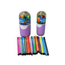 Yalong 18/36-Piece Watercolor Washable Pen Set – Non-Toxic Fine Tip Markers in a Cute Animal Capsule Stand-Up Case