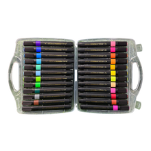 Yalong 24-Piece Jumbo Marker Set – High-Quality Water-Based Bright Color Markers with Soft Hair Tips in a Portable Carrying Case