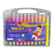 Yalong 24-Piece Premium Water Color Pen Set – Washable Non-Toxic Sketching Markers with Durable Brush Tips in a Portable Carrying Case