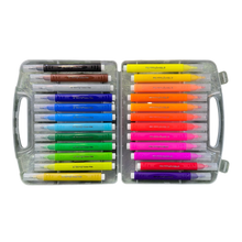 Yalong 24-Piece Premium Water Color Pen Set – Washable Non-Toxic Sketching Markers with Durable Brush Tips in a Portable Carrying Case