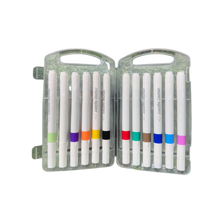 Weibo 12-Piece Premium Acrylic Paint Marker Set – Water-Based Waterproof Multi-Surface Markers with Portable Hard Carrying Case