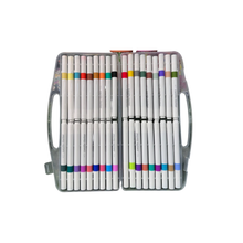 Weibo 36-Piece Premium Acrylic Paint Marker Set – Water-Based Waterproof Multi-Surface Markers with Portable Hard Carrying Case