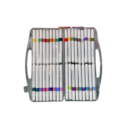 Weibo 36-Piece Premium Acrylic Paint Marker Set – Water-Based Waterproof Multi-Surface Markers with Portable Hard Carrying Case