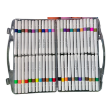 Weibo 48-Piece Premium Acrylic Paint Marker Set – Water-Based Waterproof Multi-Surface Markers with Portable Hard Carrying Case