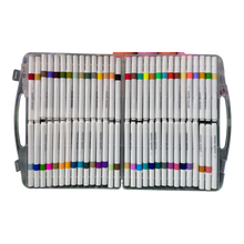 Weibo 60-Piece Premium Acrylic Paint Marker Set – Water-Based Waterproof Multi-Surface Markers with Portable Hard Carrying Case