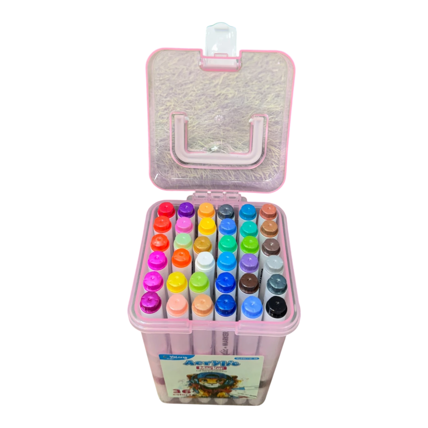Yalong Acrylic Marker Pens Box Pack - 36 Pieces