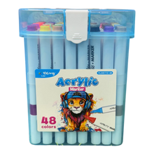 Yalong Acrylic Marker Pens Box Pack - 48 Pieces