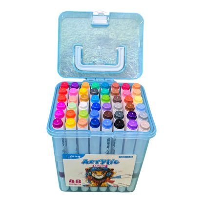 Yalong Acrylic Marker Pens Box Pack - 48 Pieces