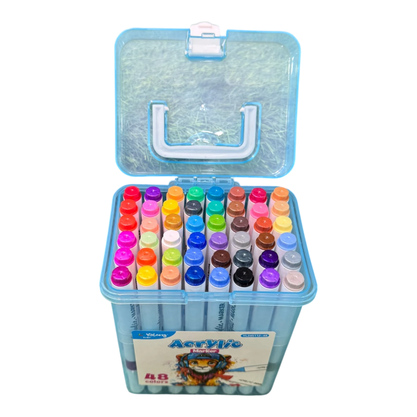 Yalong Acrylic Marker Pens Box Pack - 48 Pieces