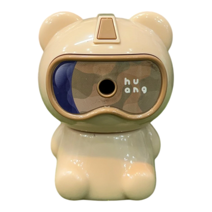 Huang Cute Space Bear Desktop Pencil Sharpener